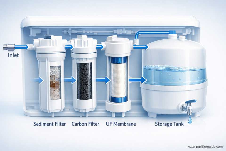 Components of a UF Water Purifier