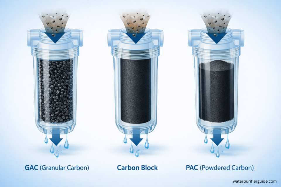 Types of Activated Carbon Filters in Water Purifiers